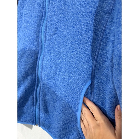 Eddie Bauer Womens XL Blue Fleece Full Zip Jacket Outdoor Activewear - Picture 8 of 10